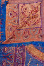 Cashmere & Bamboo Scarf In Golden Periwinkle