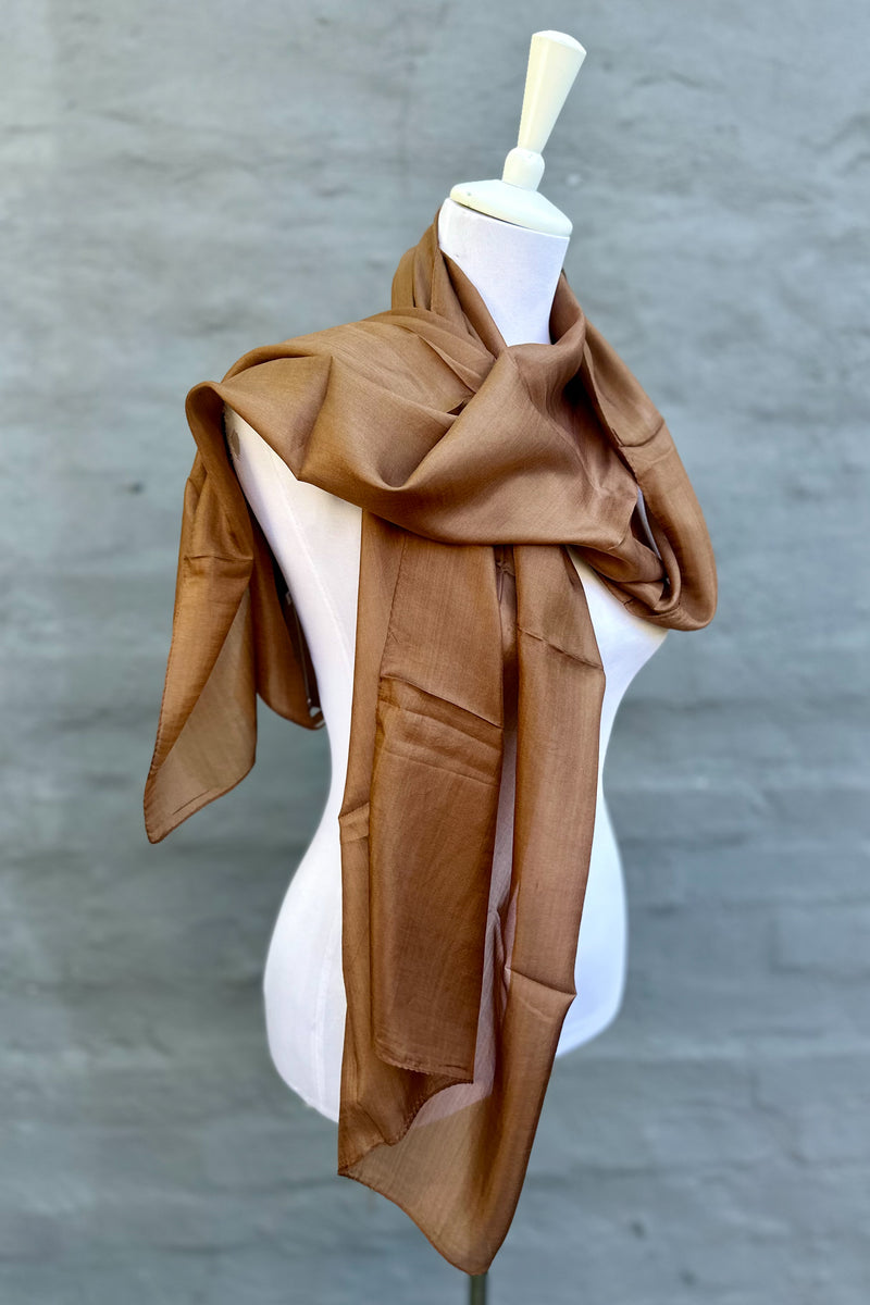 Silk Scarf In Copper