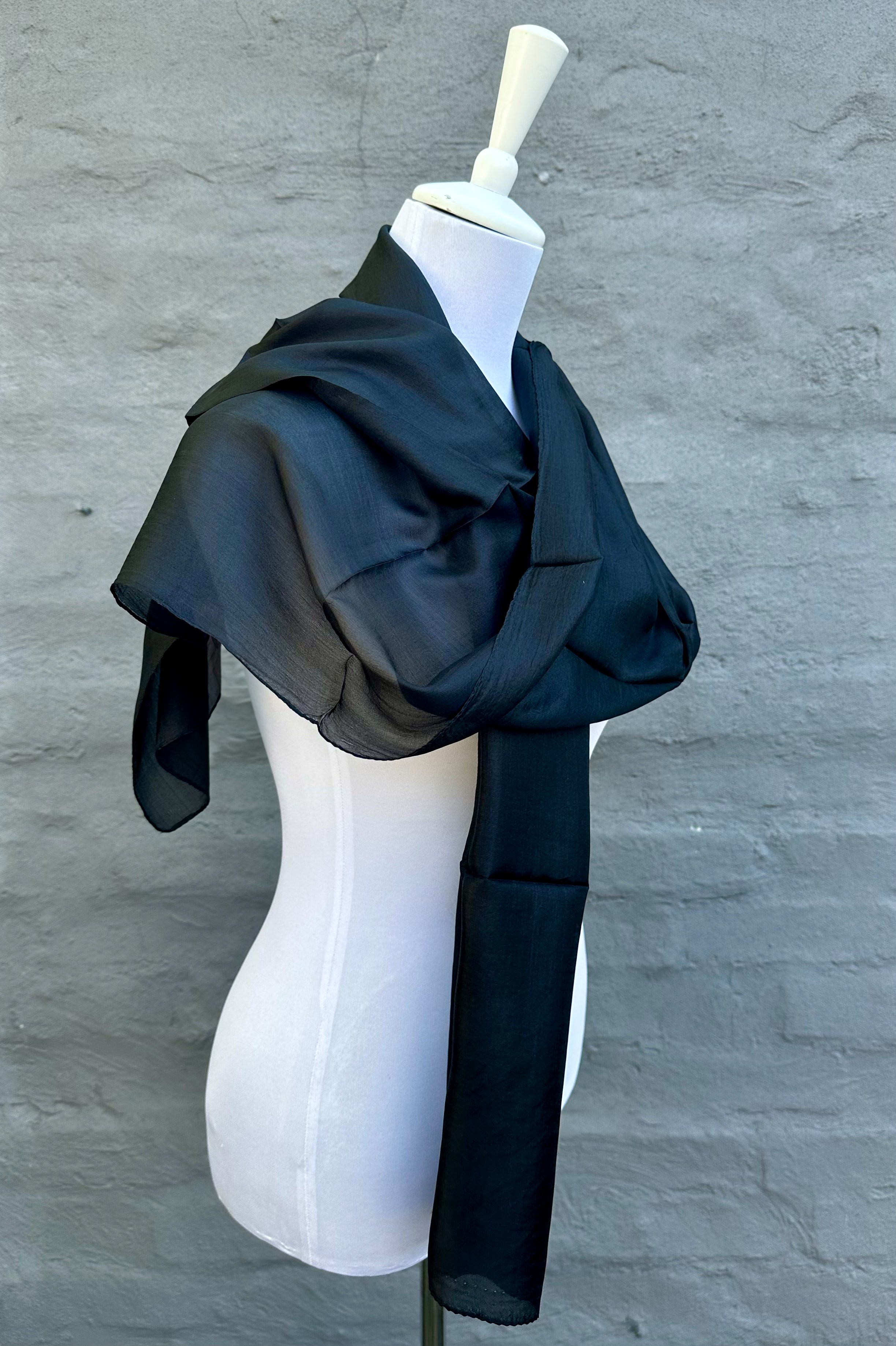 Silk Scarf In Onyx