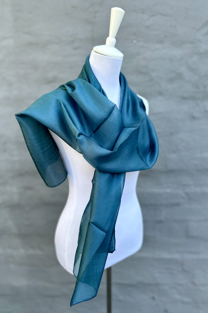 Silk Scarf In Granite
