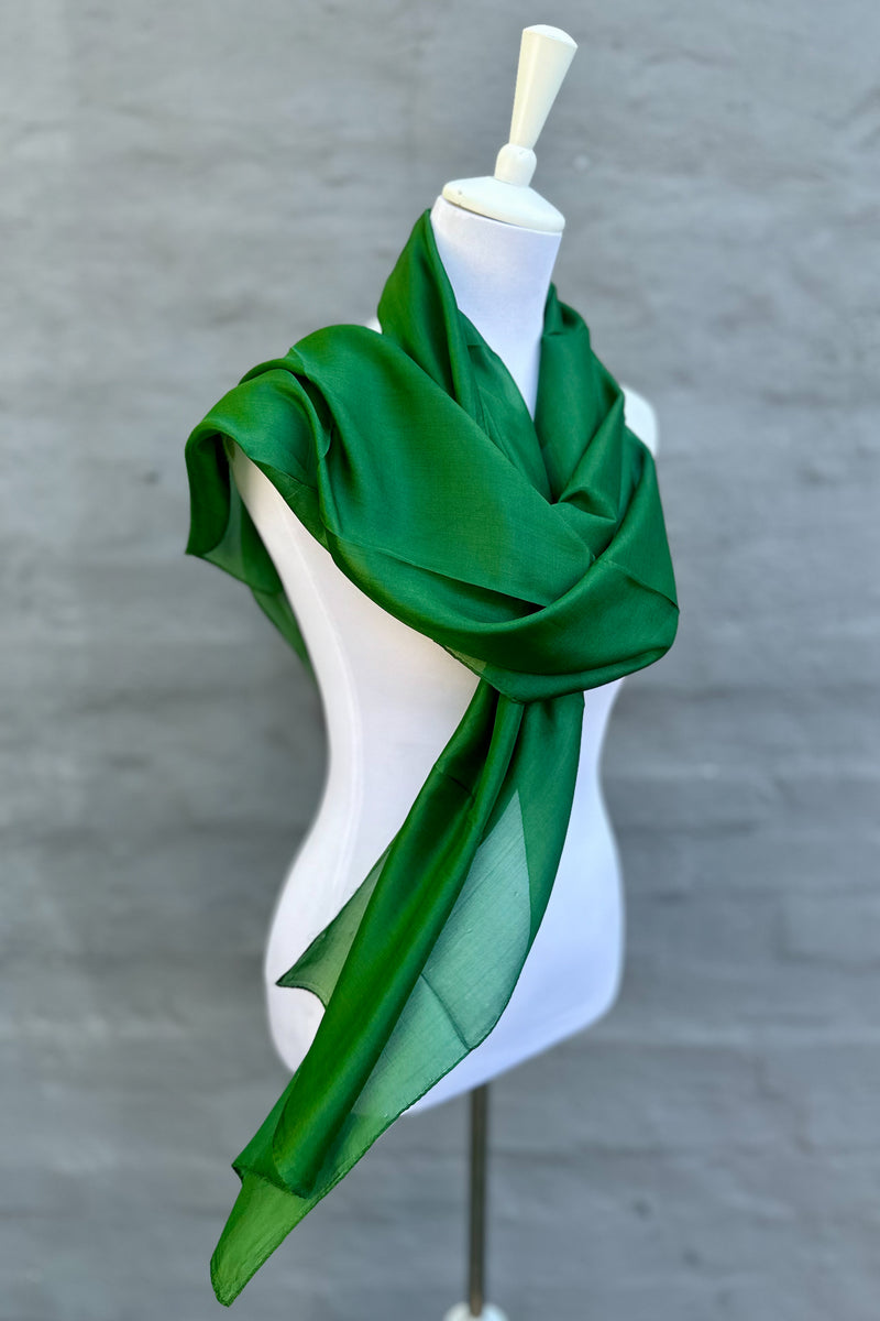Silk Scarf In Fern