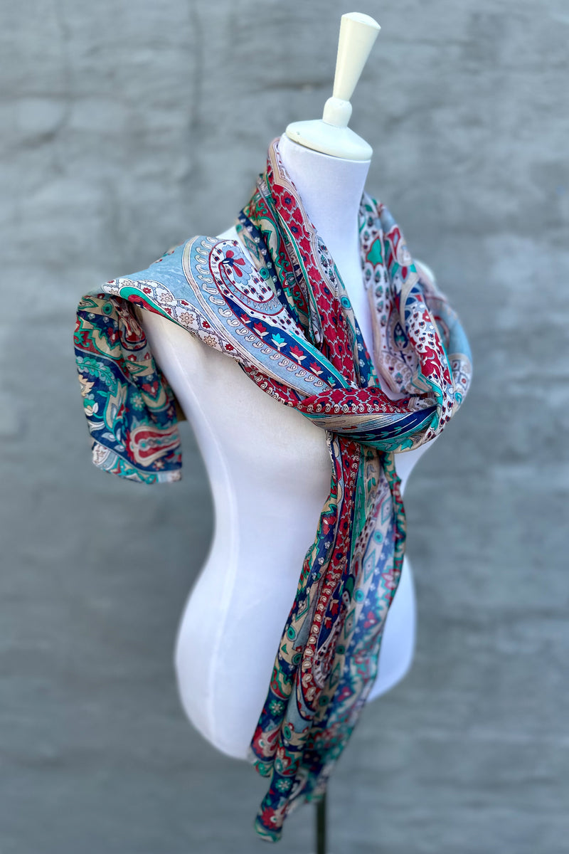 Silk Scarf In Perfect Paisley