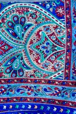 Silk Scarf In Cool Cobalt