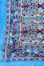 Silk Scarf In Sky Paisley