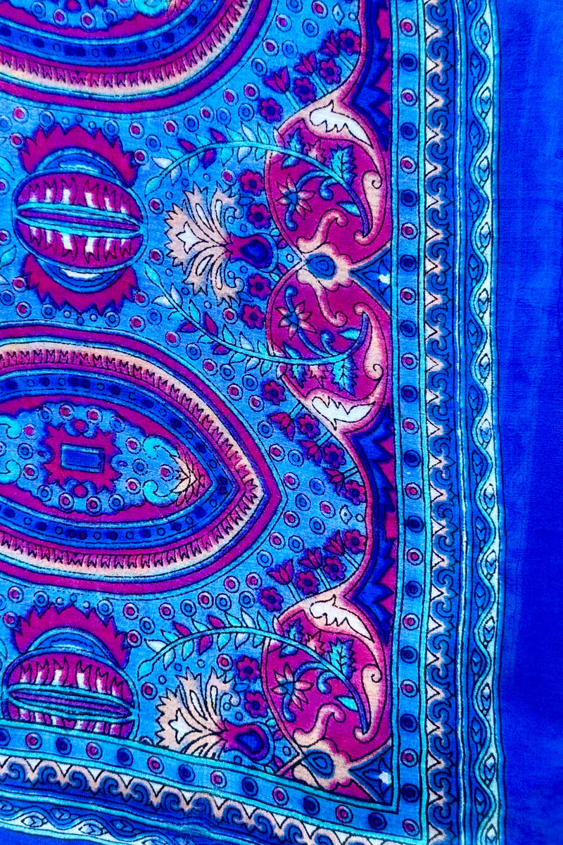 Silk Scarf In Lovely Lapis
