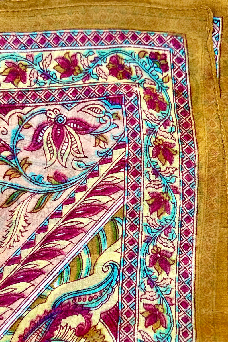 Silk Scarf In Golden Sand