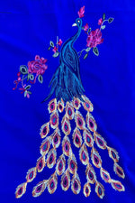 Cashmere Pashmina In Sapphire Peacock