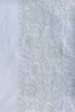 Embroidered Cashmere Pashmina In Sand
