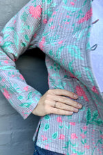Quilted Cotton Jacket In Misty Rose