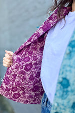 Quilted Cotton Jacket In Jade Marigold
