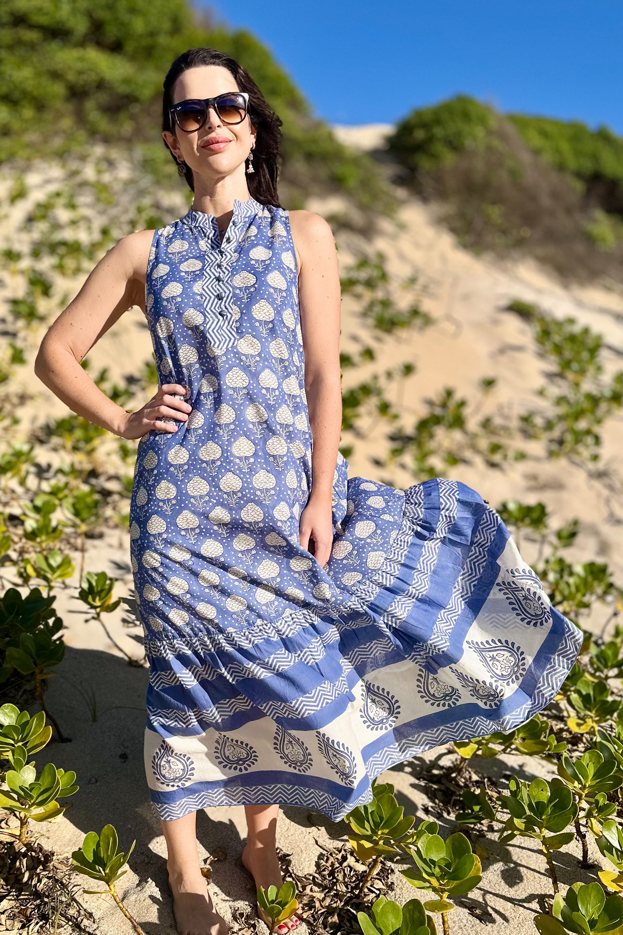 Hemakshi Dress In Ocean