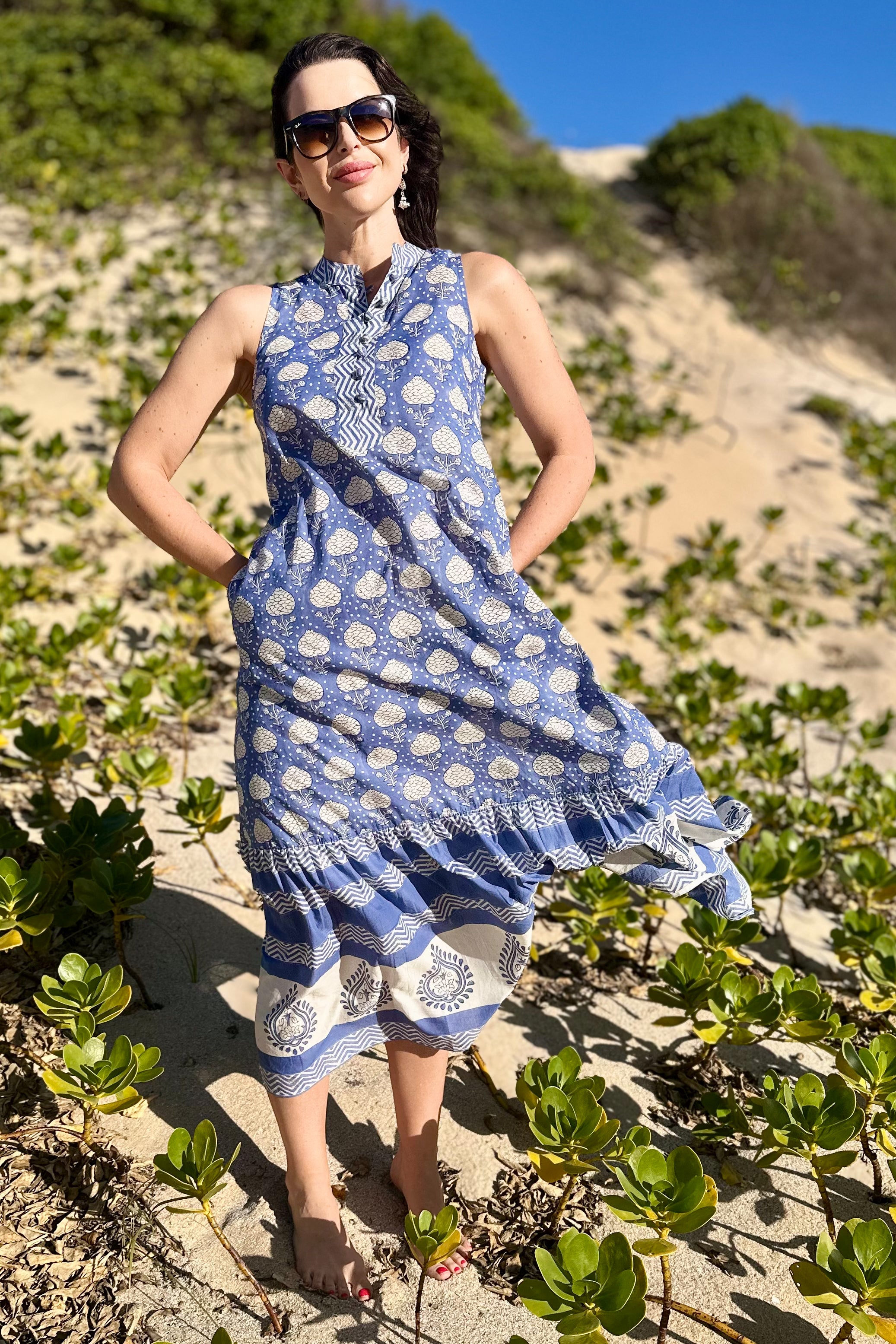 Hemakshi Dress In Ocean