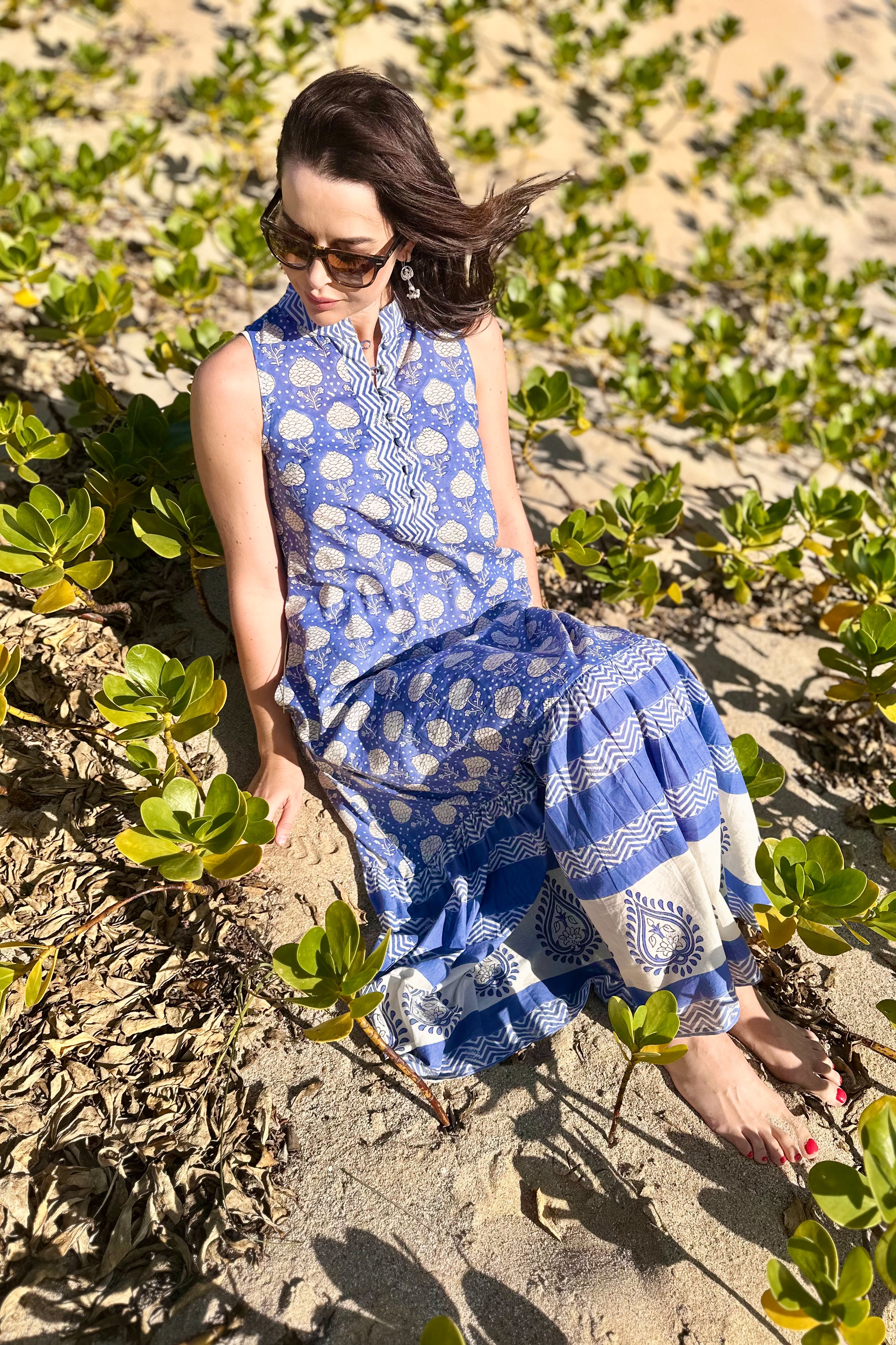 Hemakshi Dress In Ocean