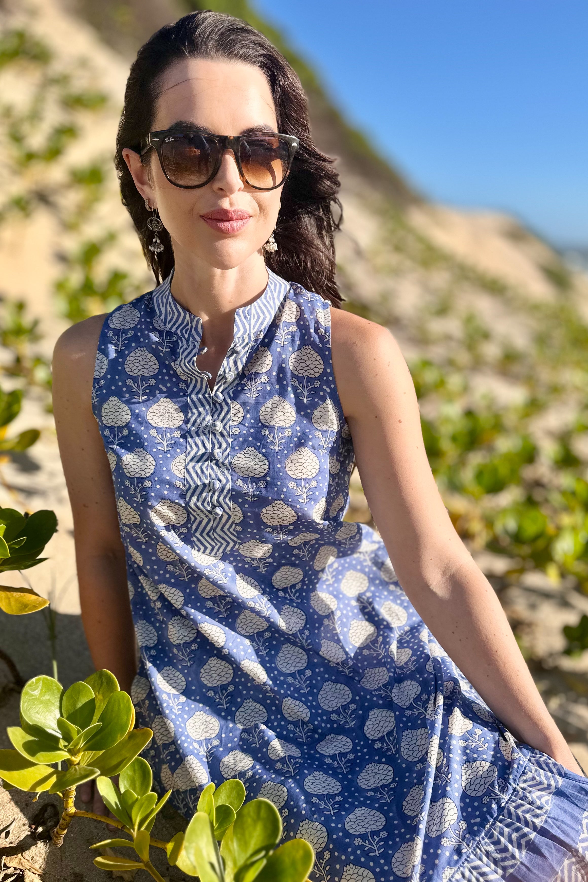 Hemakshi Dress In Ocean