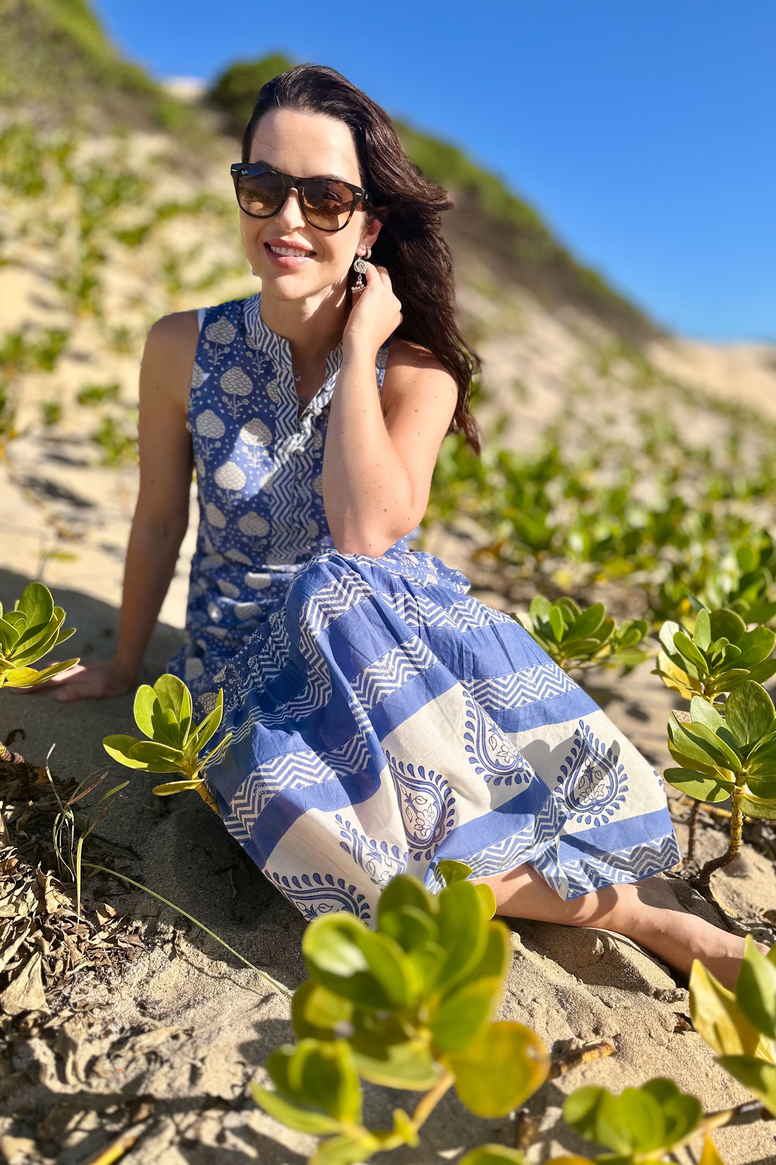 Hemakshi Dress In Ocean