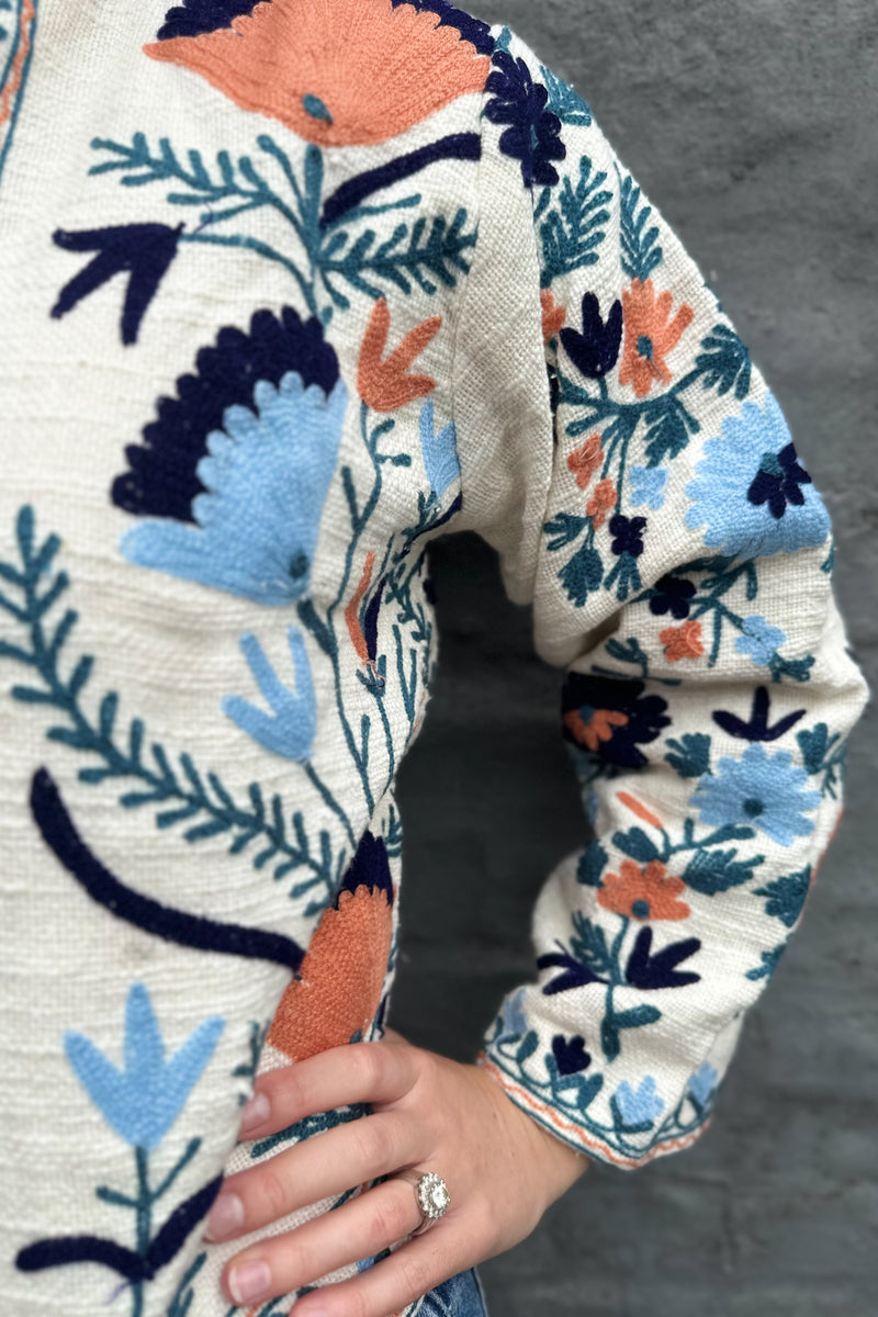 Suzani Jacket In Milk