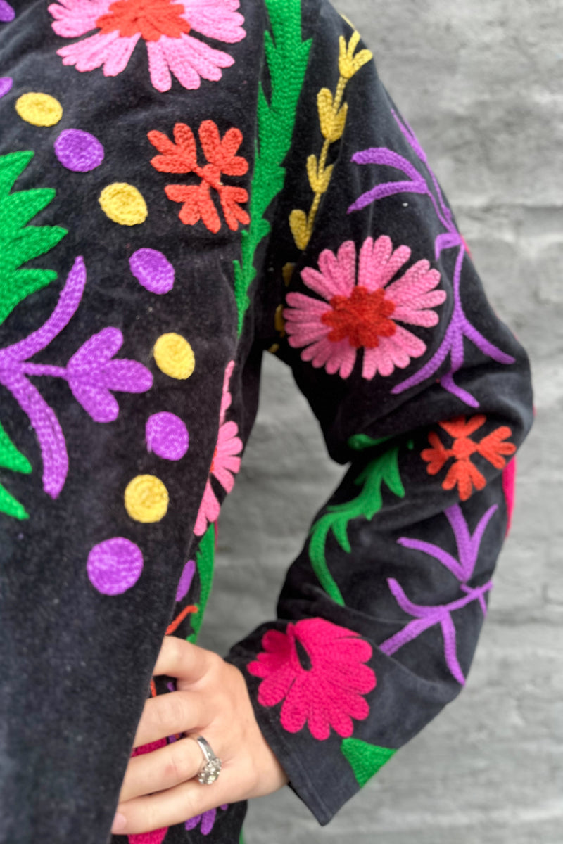 Velvet Love Jacket In Ebony