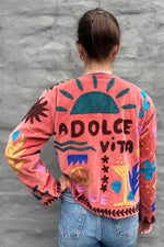 Dolce Vita Jacket In Salmon Peach