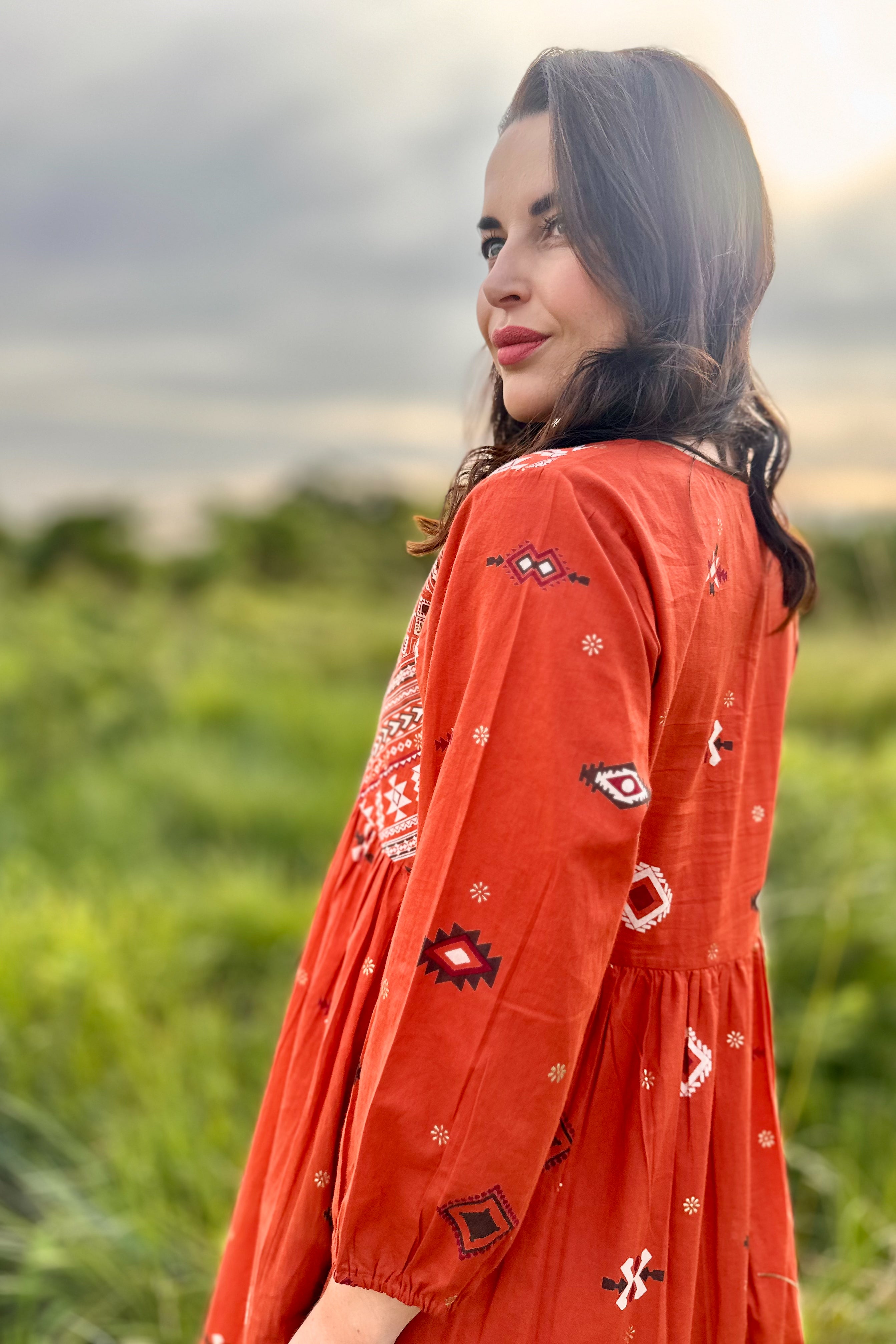 Kali Dress In Rooibos