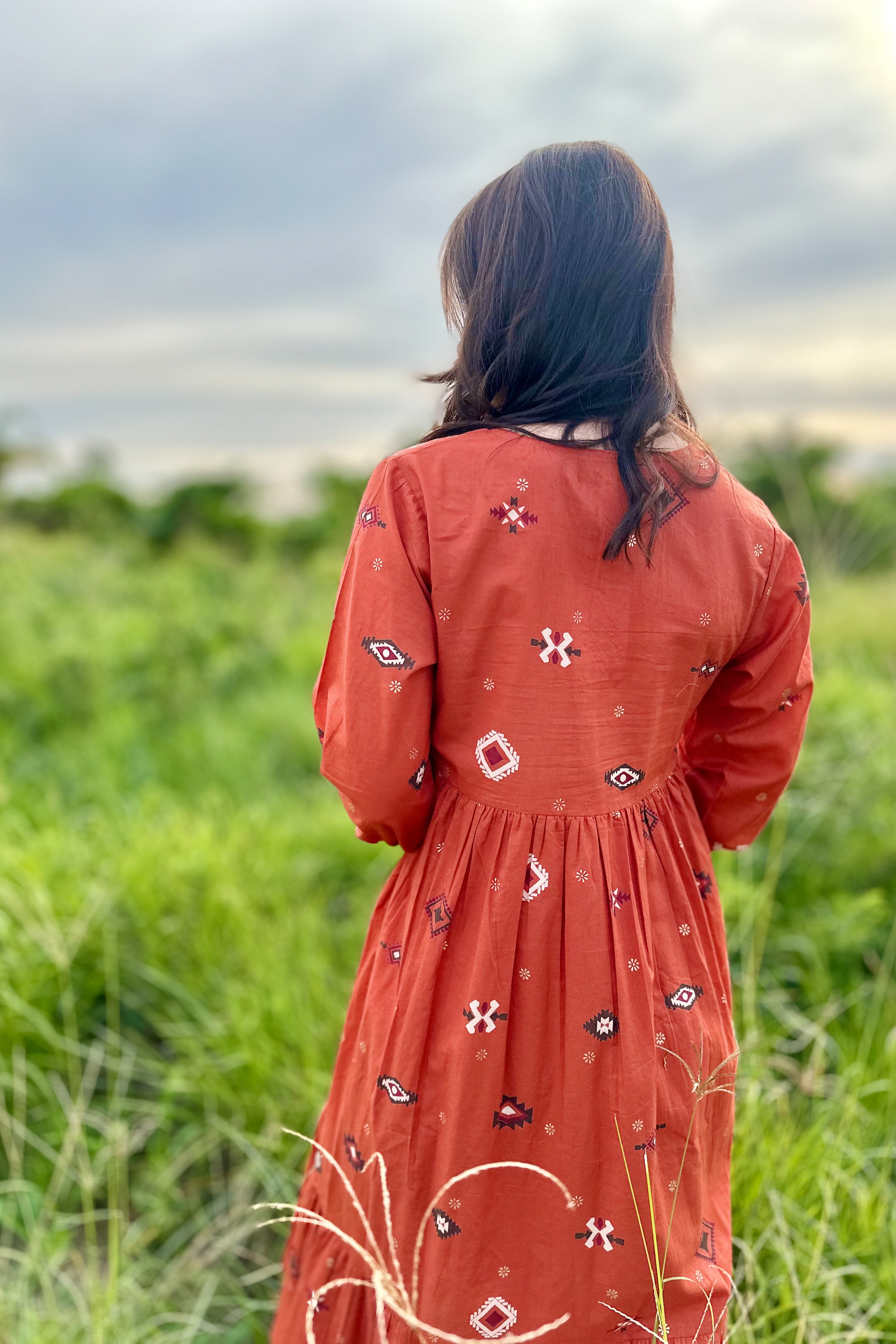 Kali Dress In Rooibos