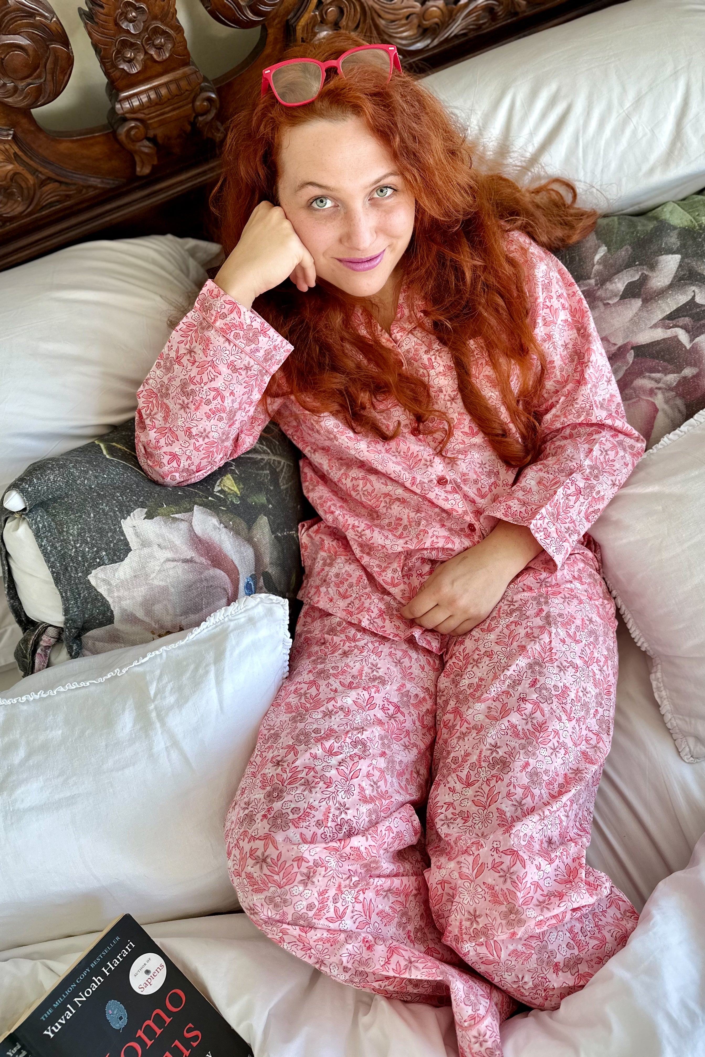 Blush Botanical Long Pyjamas