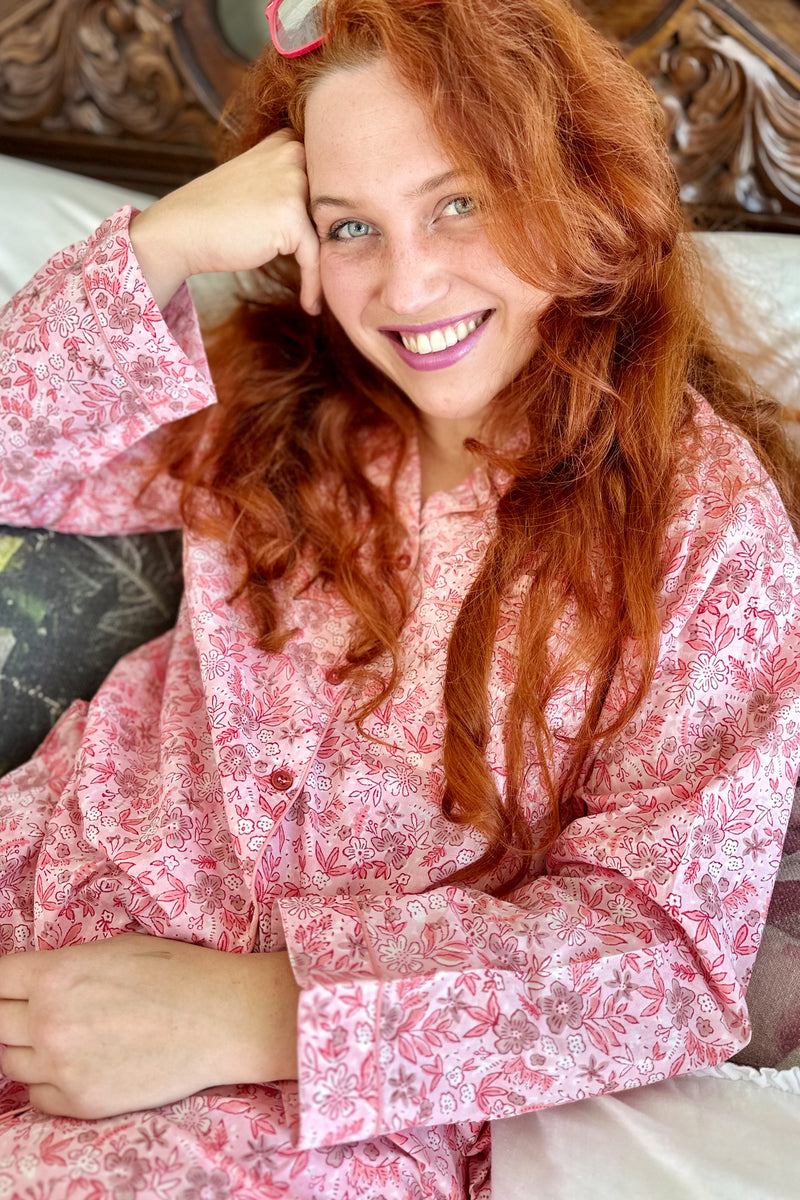 Blush Botanical Long Pyjamas