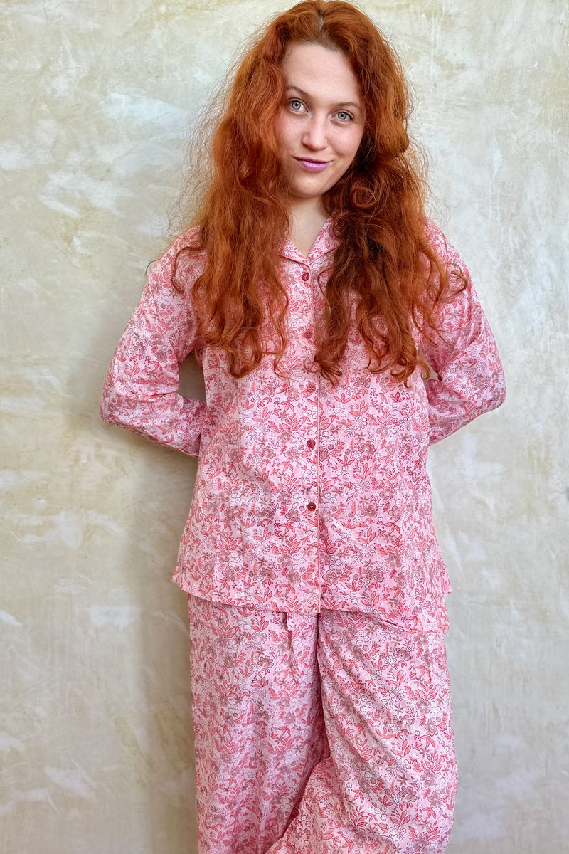 Blush Botanical Long Pyjamas