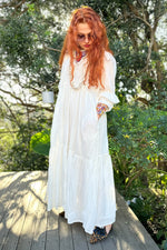Hanna Maxi Dress In Milk