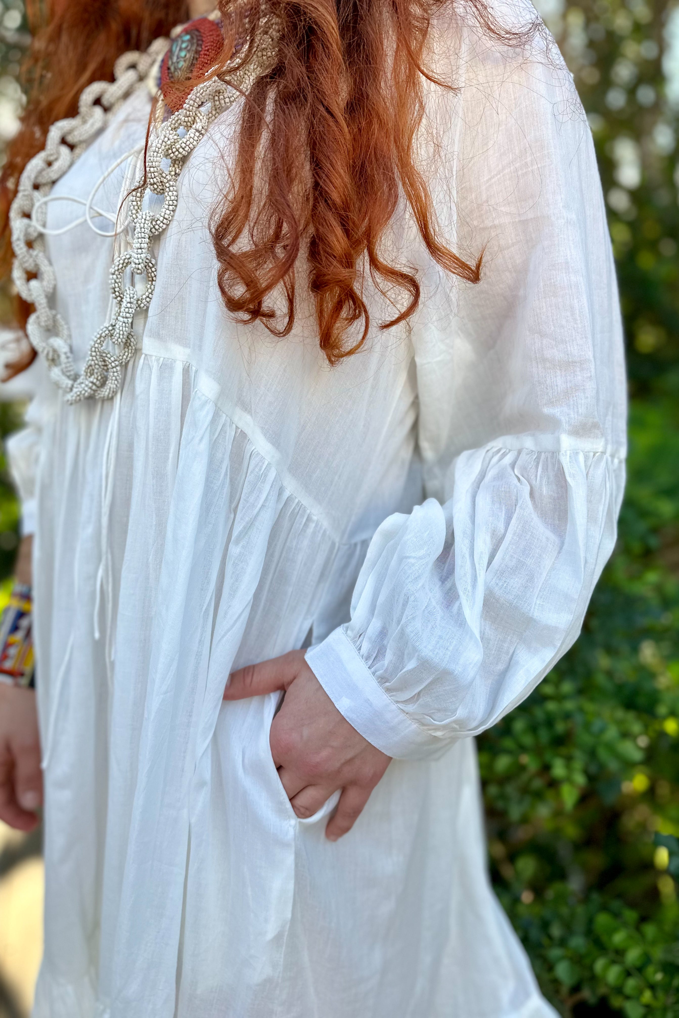 Hanna Maxi Dress In Milk