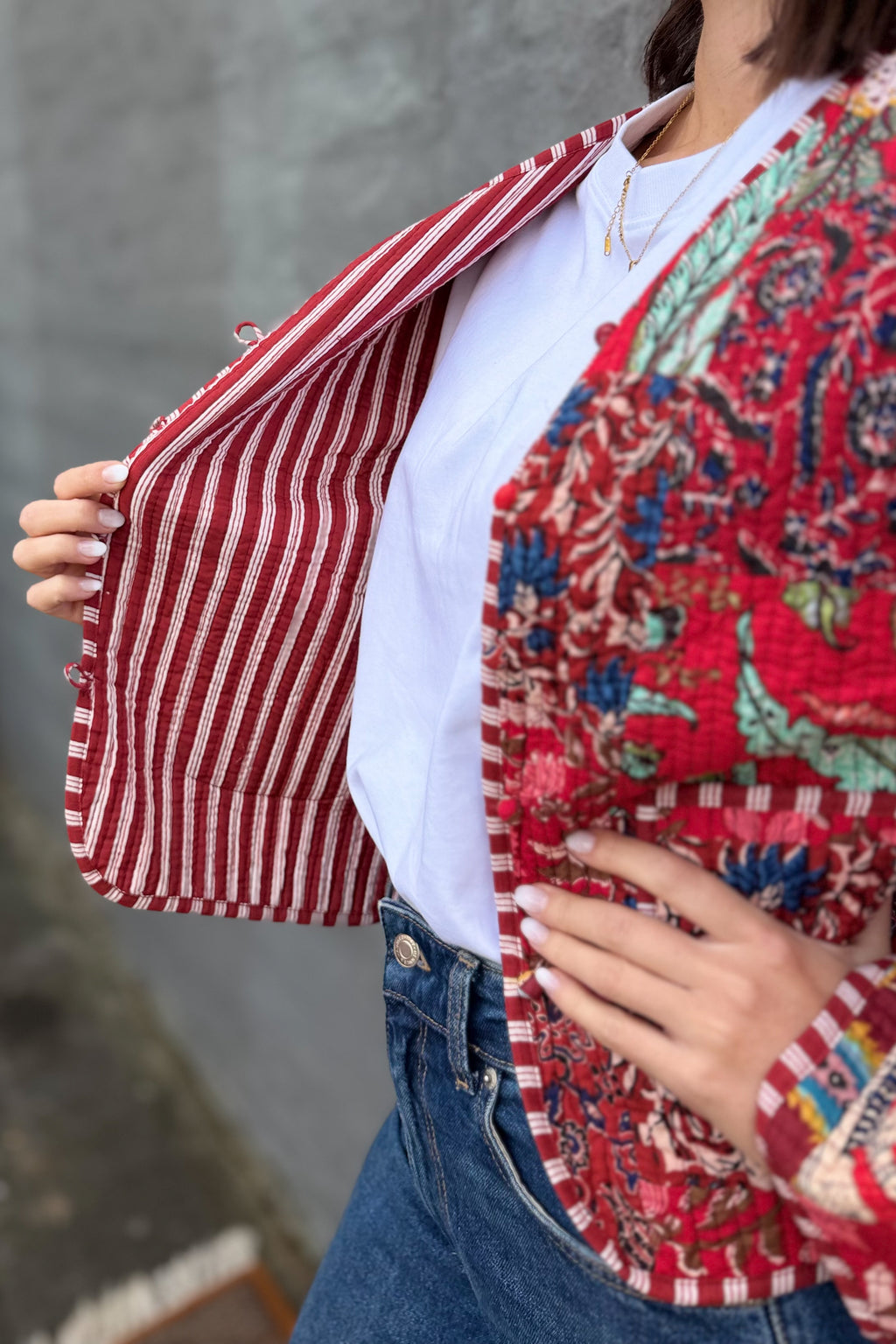 Stella Jacket In Ruby