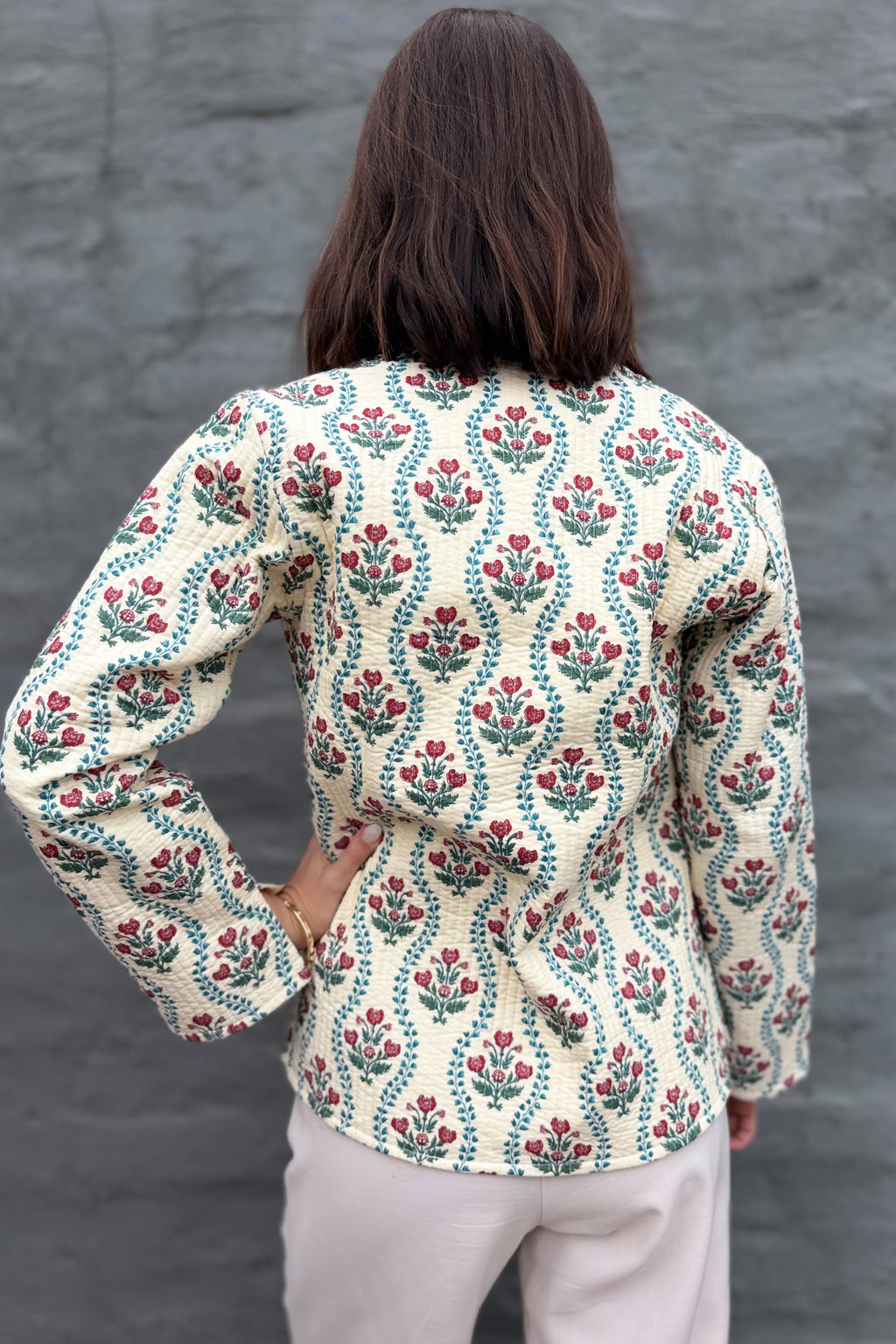 Quilted Cotton Jacket In Vintage Vanilla