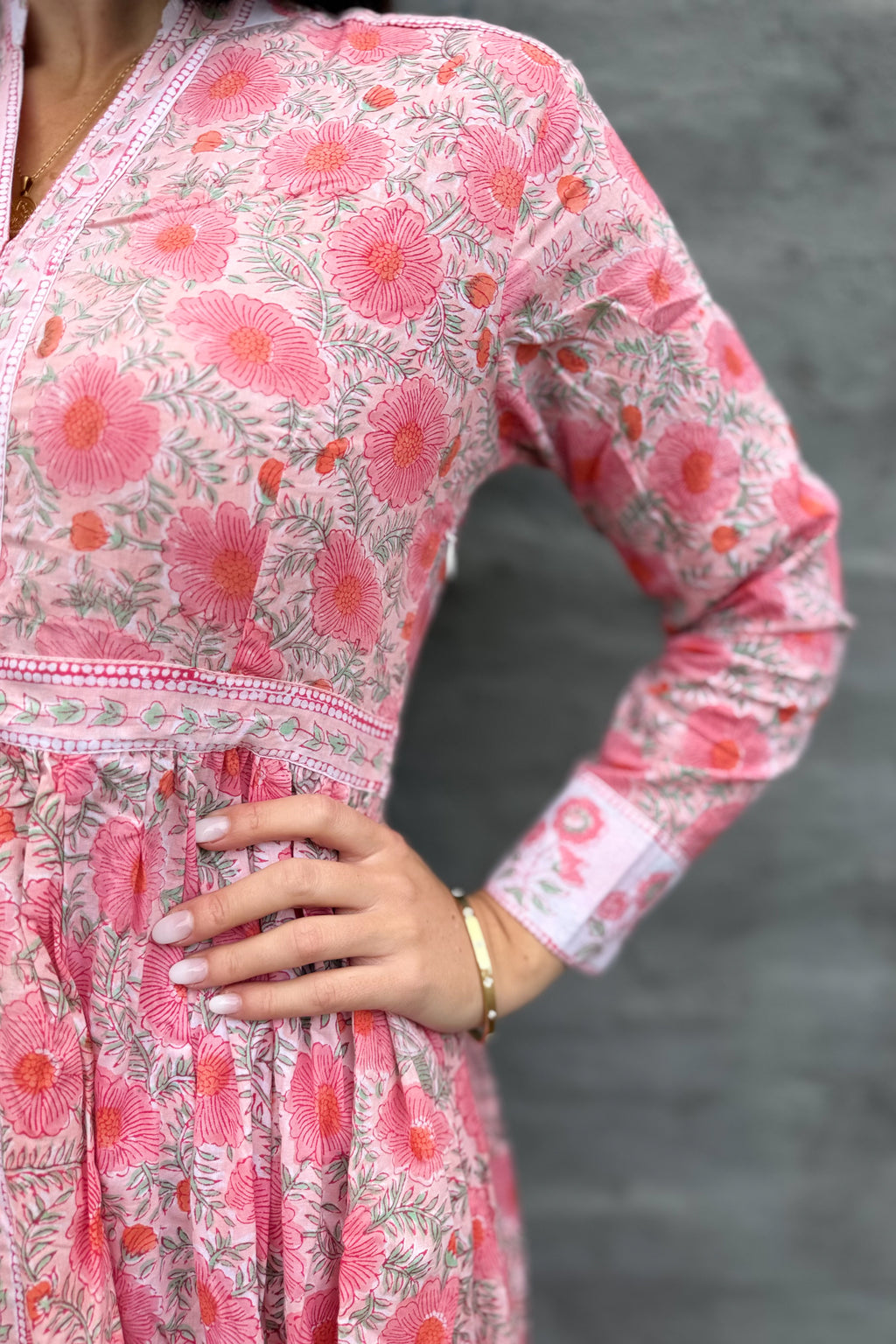 Mabel Dress In Perfect Pink
