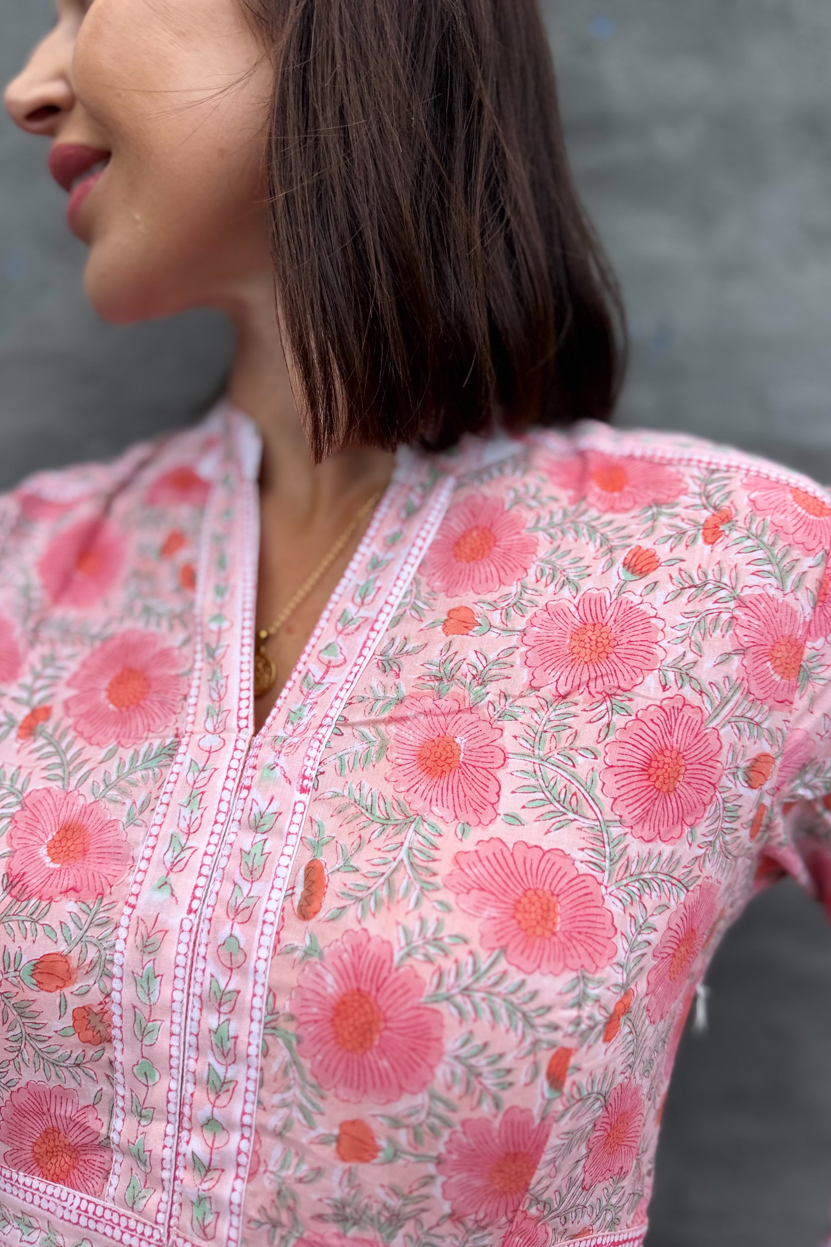 Mabel Dress In Perfect Pink