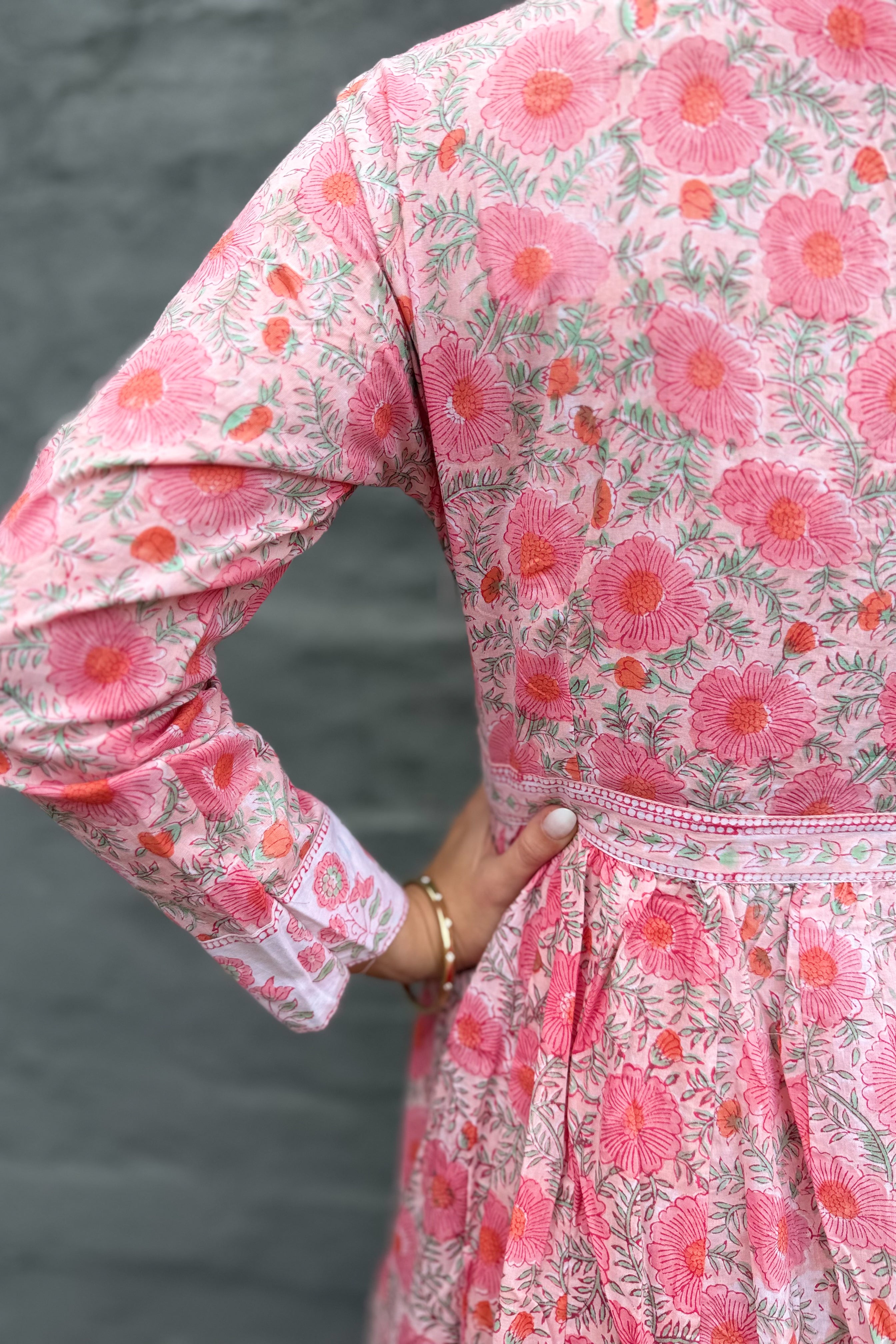 Mabel Dress In Perfect Pink