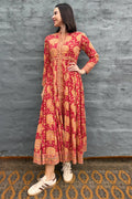 Mabel Dress In Ruby