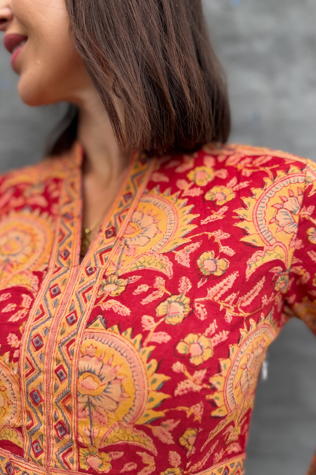 Mabel Dress In Ruby