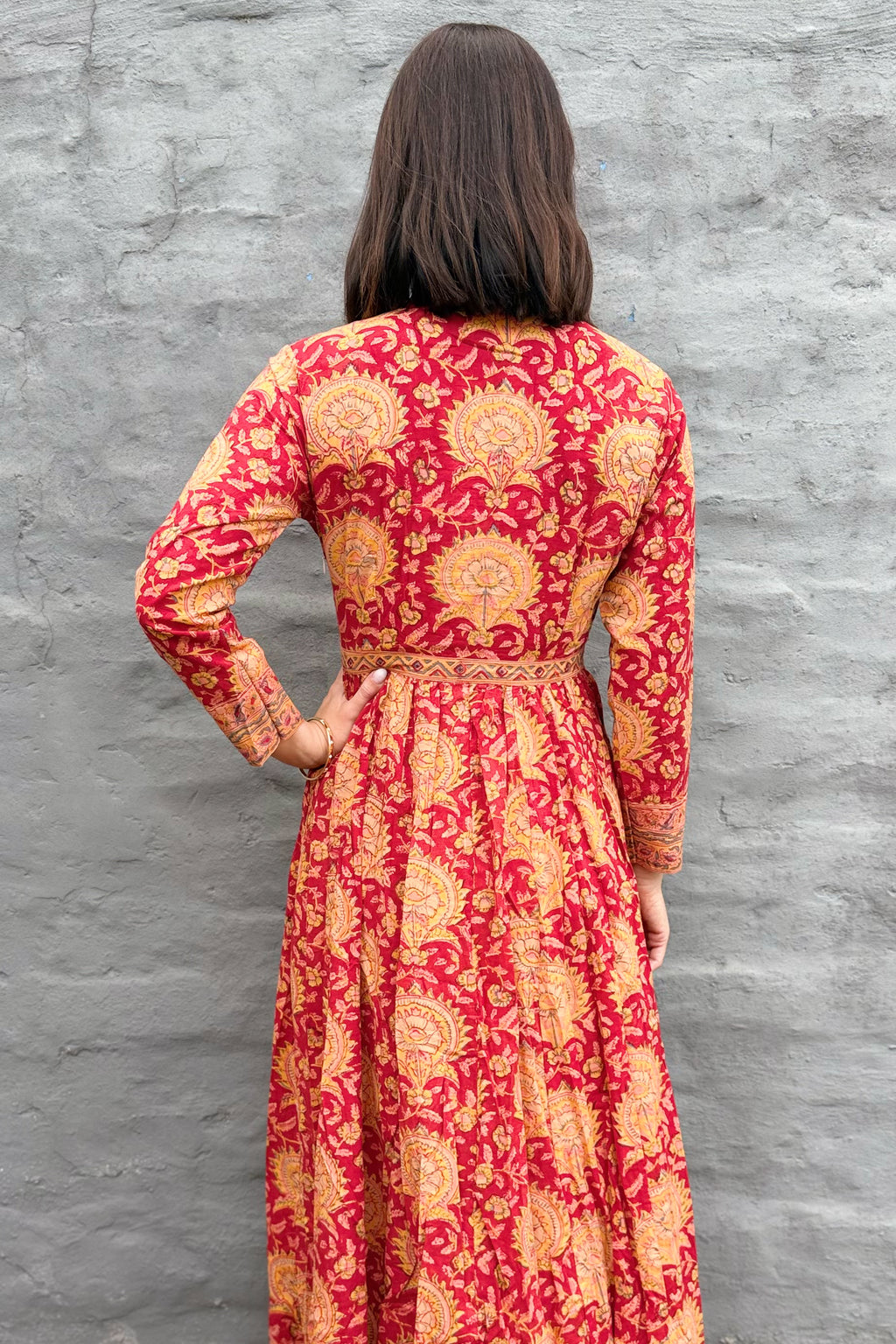 Mabel Dress In Ruby
