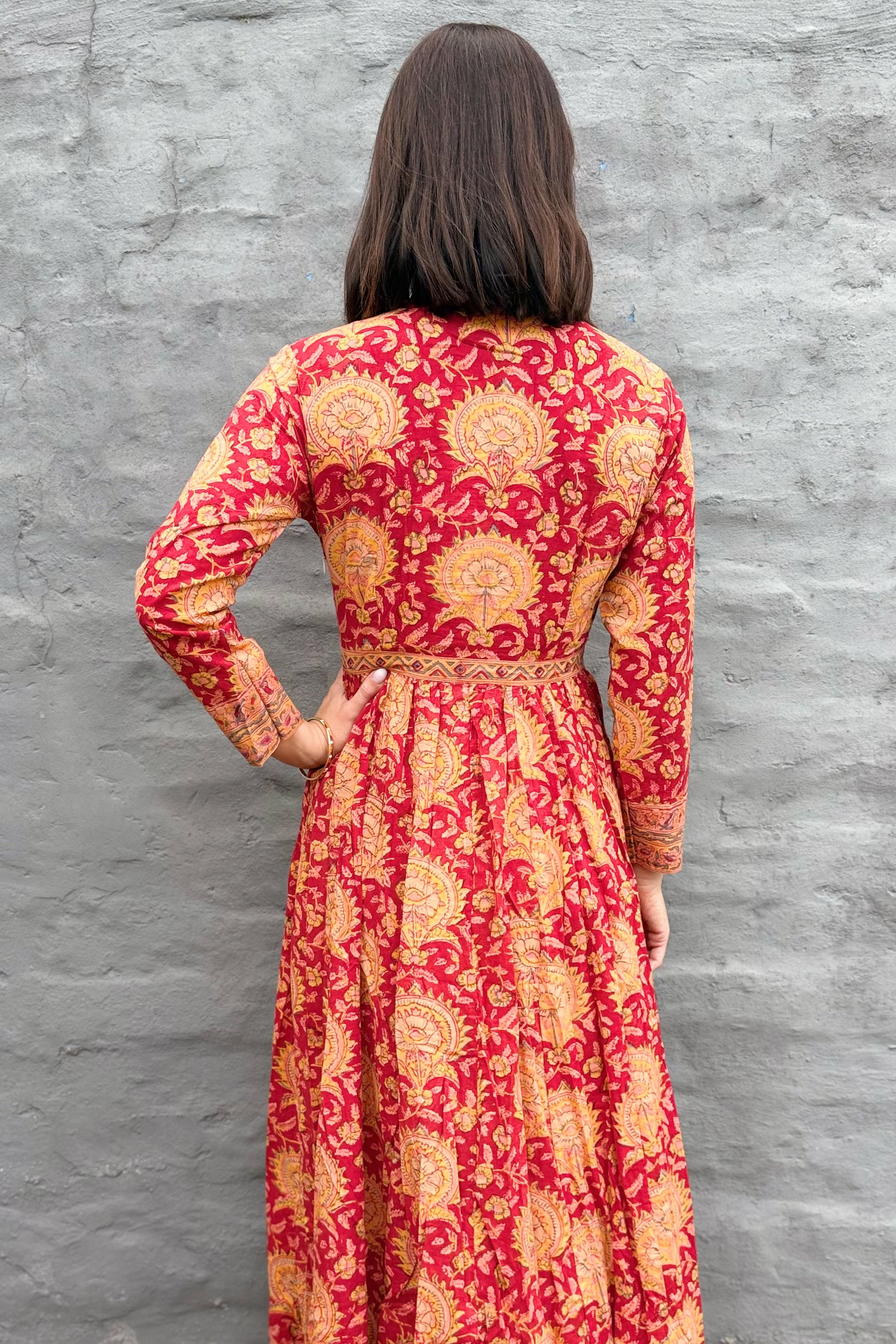 Mabel Dress In Ruby