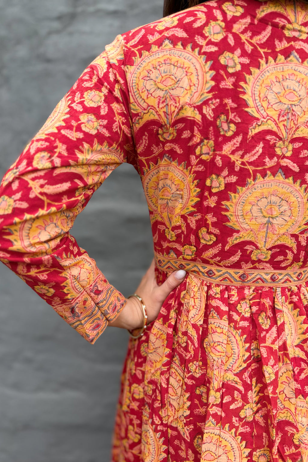 Mabel Dress In Ruby
