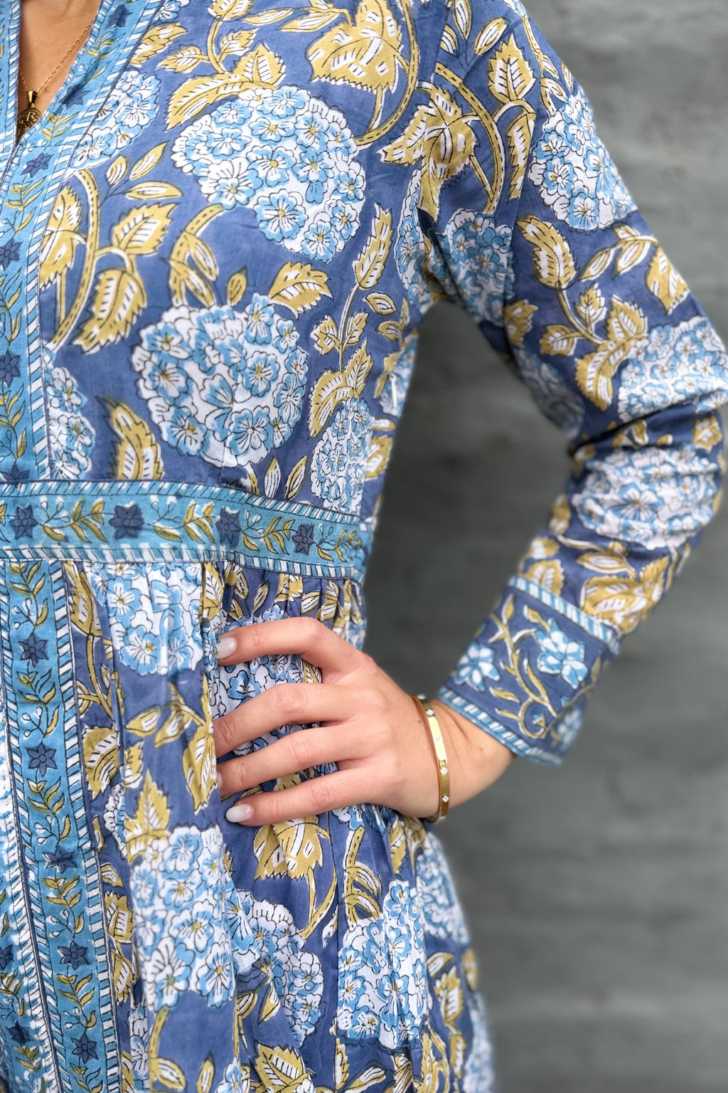 Mabel Dress In Blue Hydrangea