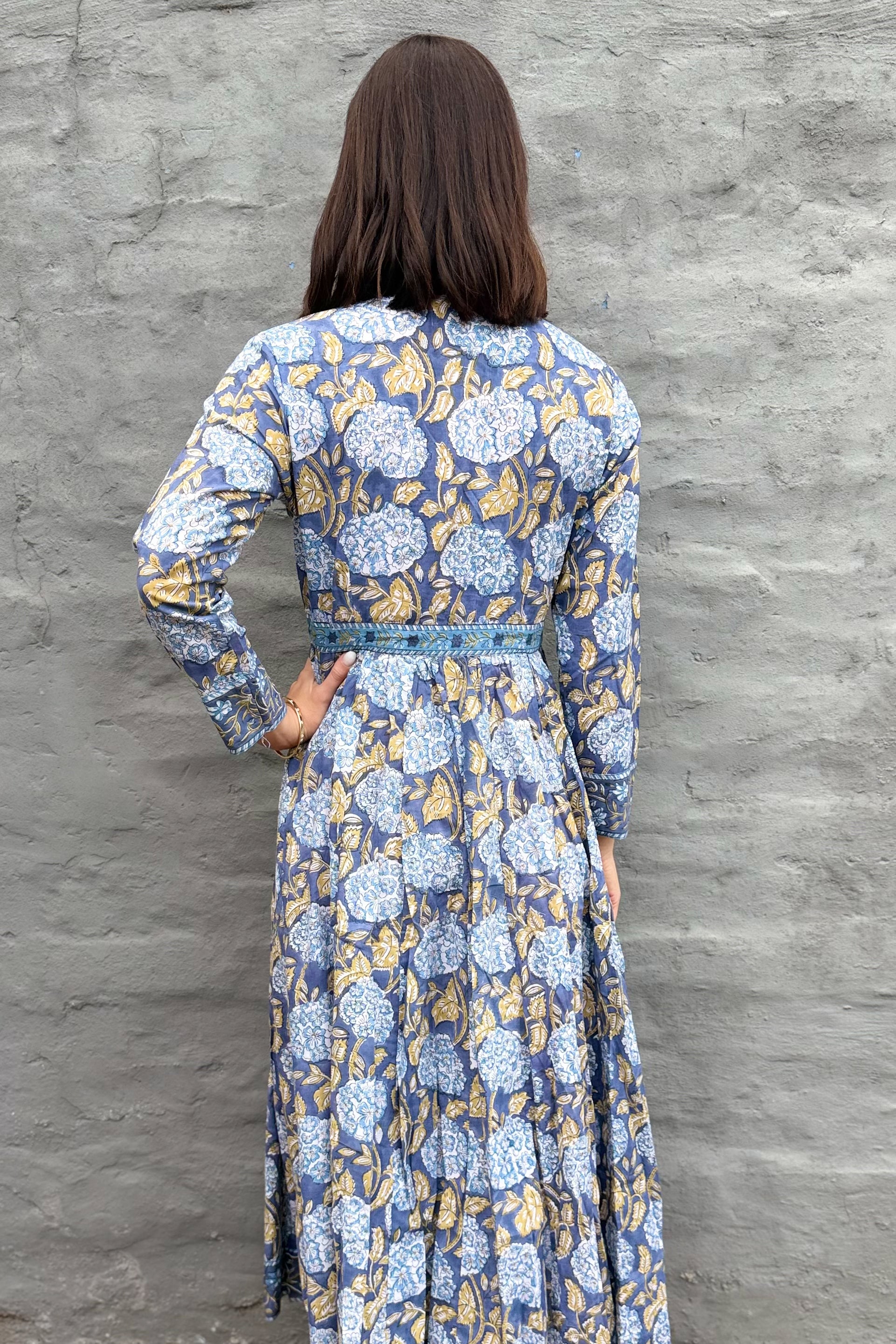 Mabel Dress In Blue Hydrangea
