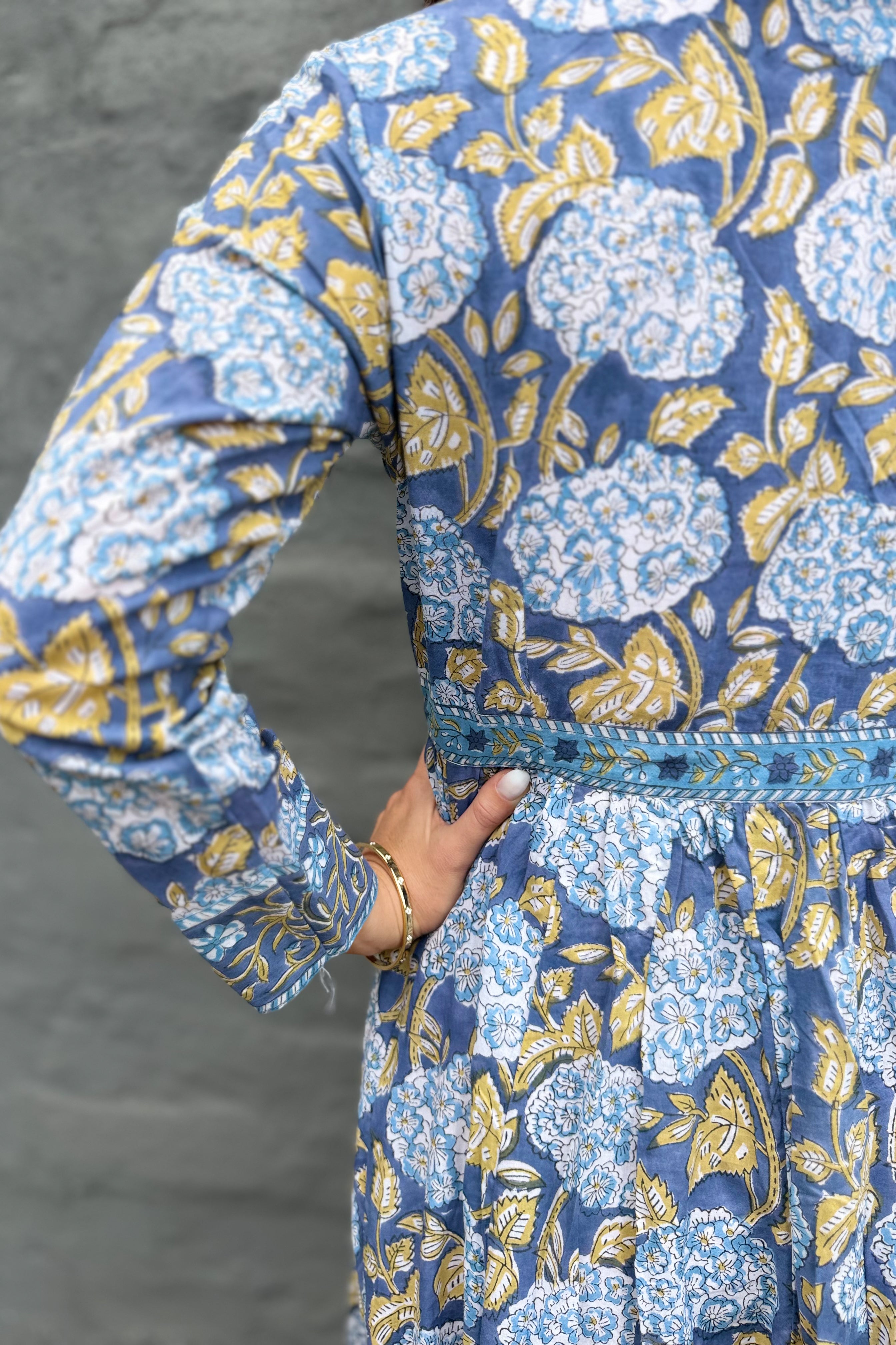 Mabel Dress In Blue Hydrangea