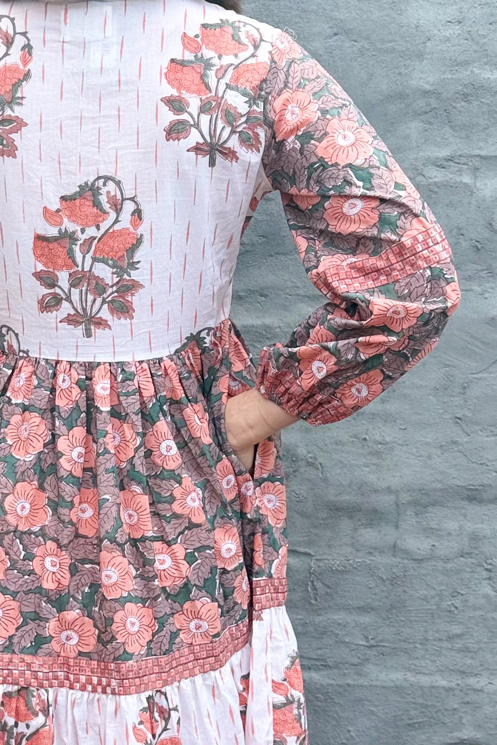 Betty Dress In Peachy Pink Petunia