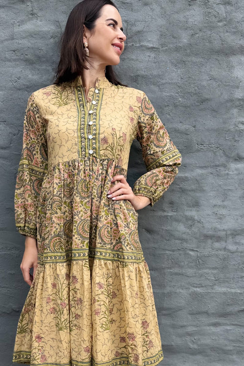 Betty Dress In Natural Sage