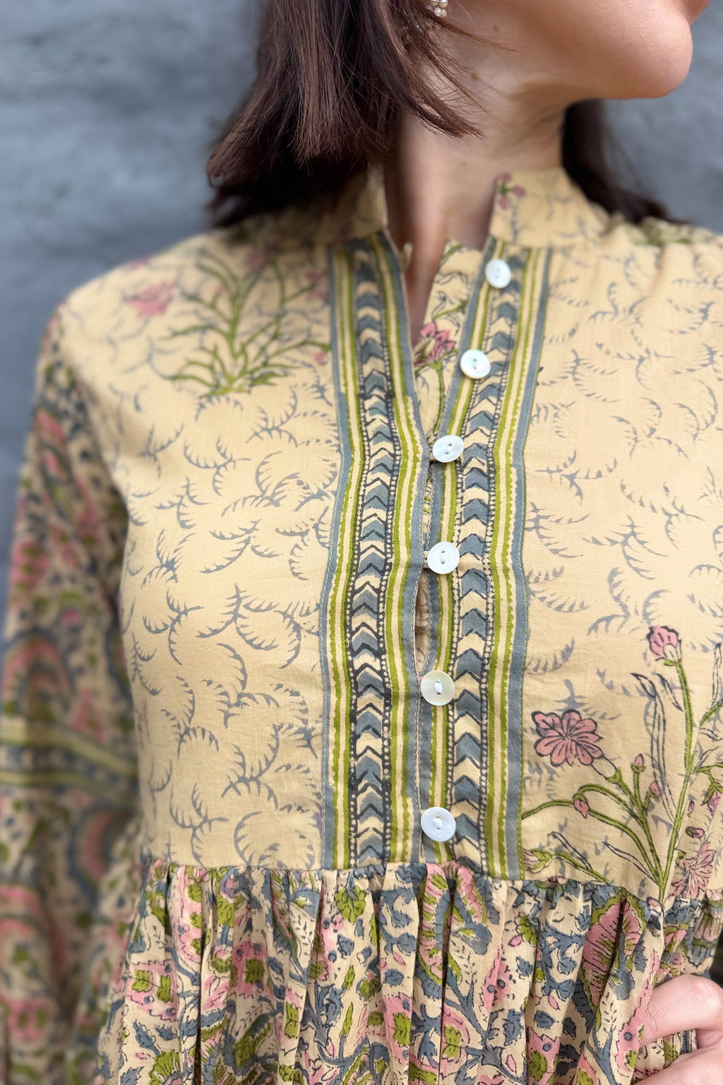 Betty Dress In Natural Sage