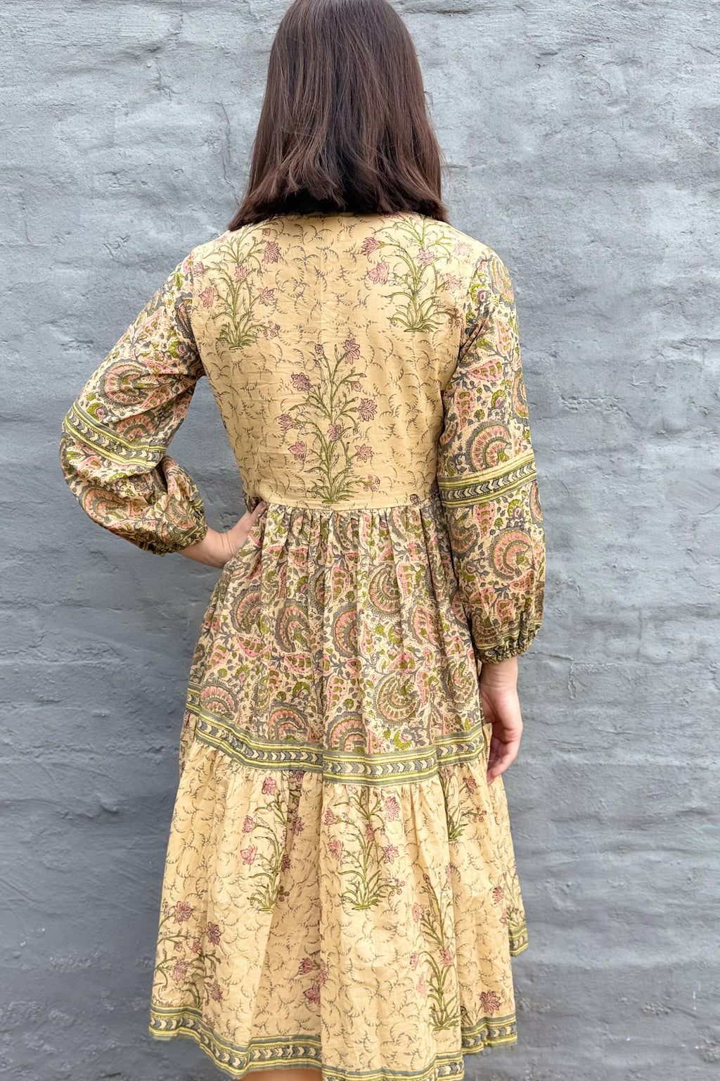 Betty Dress In Natural Sage