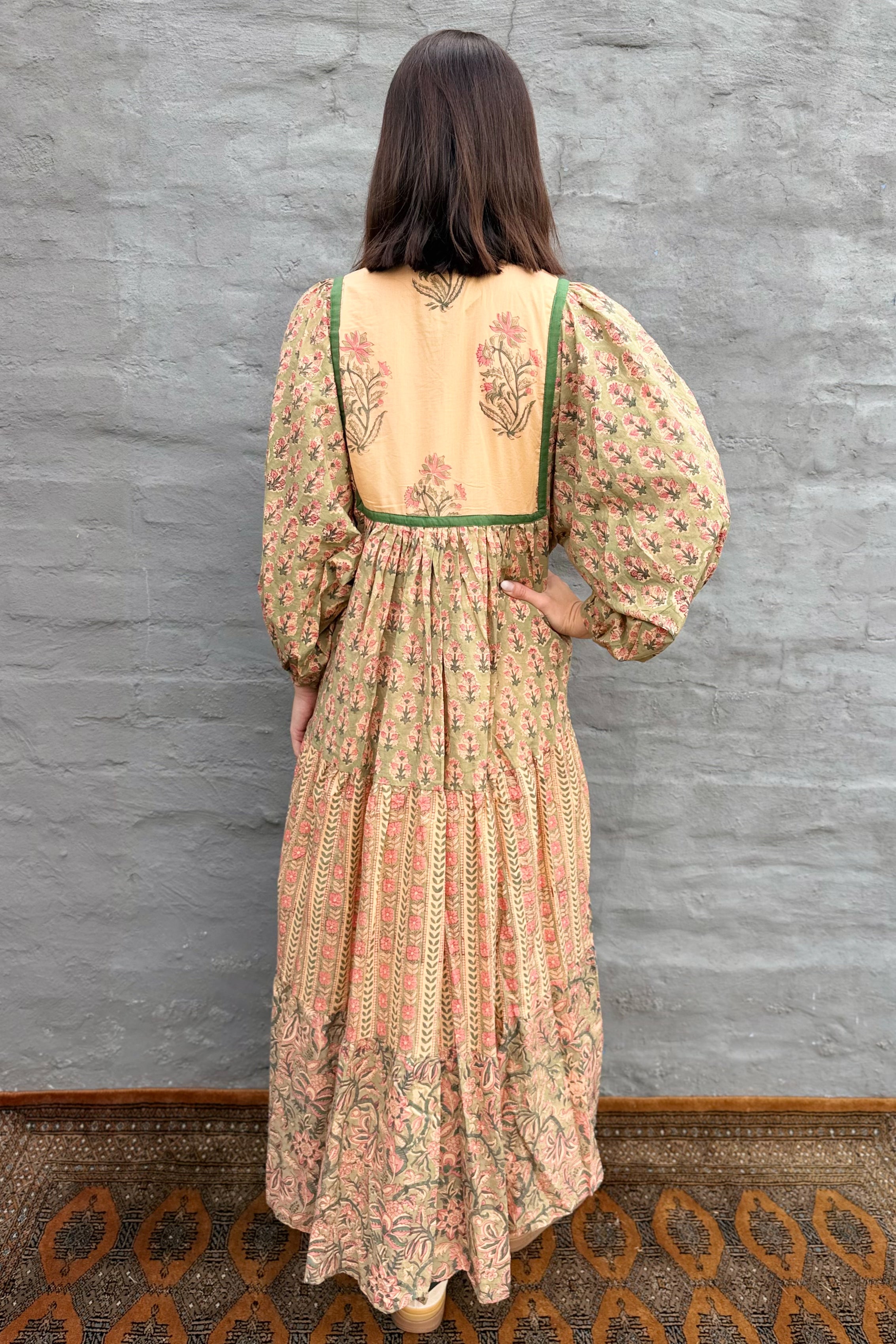 Delilah Dress In Warm Sage