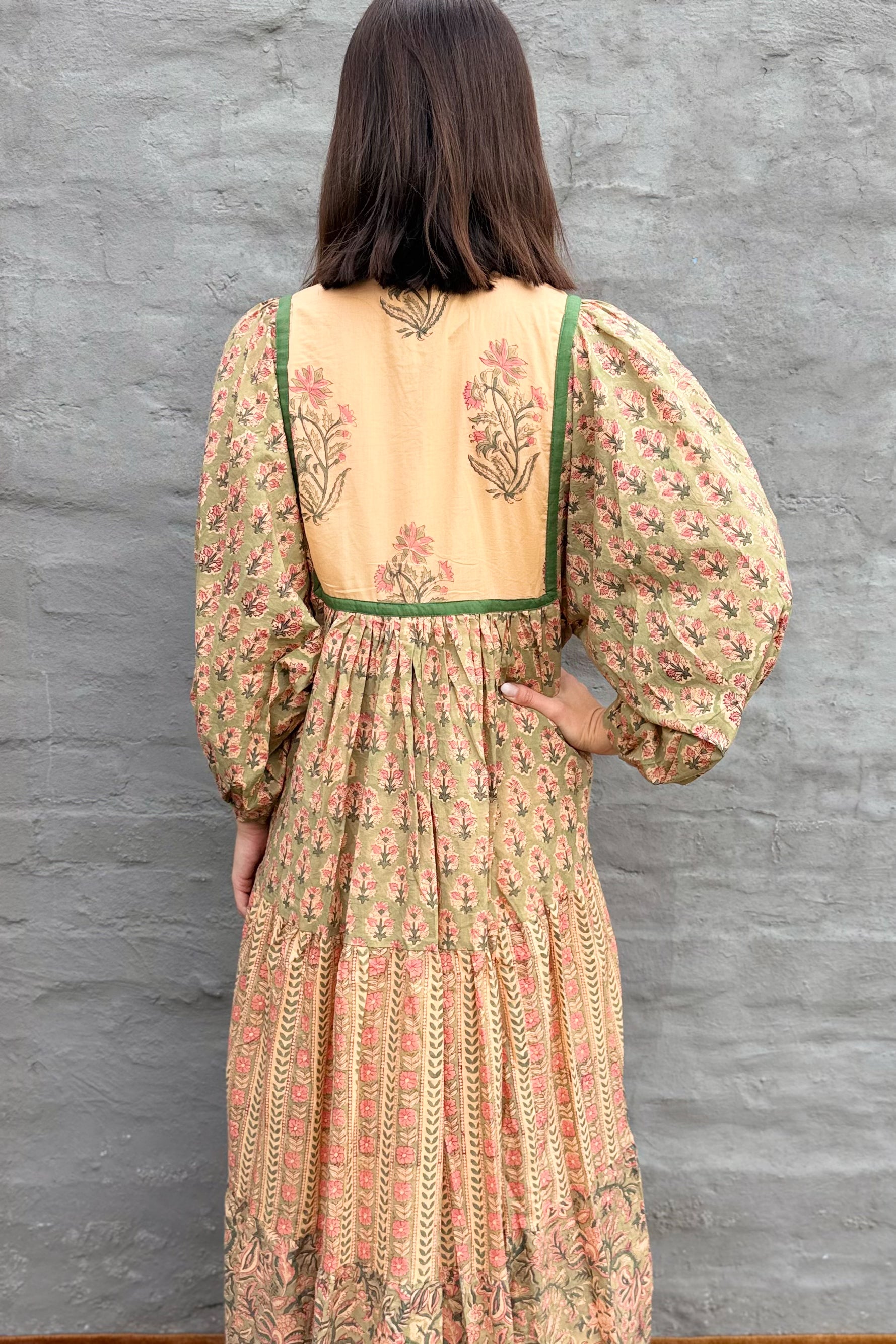Delilah Dress In Warm Sage