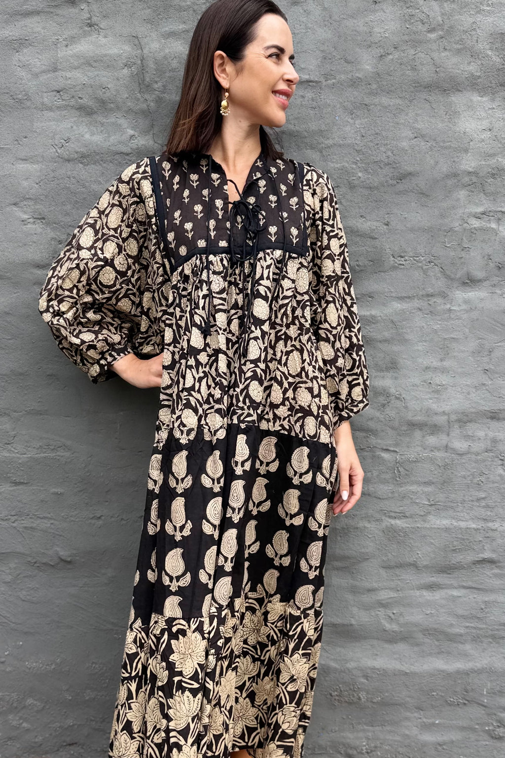 Delilah Dress In Onyx