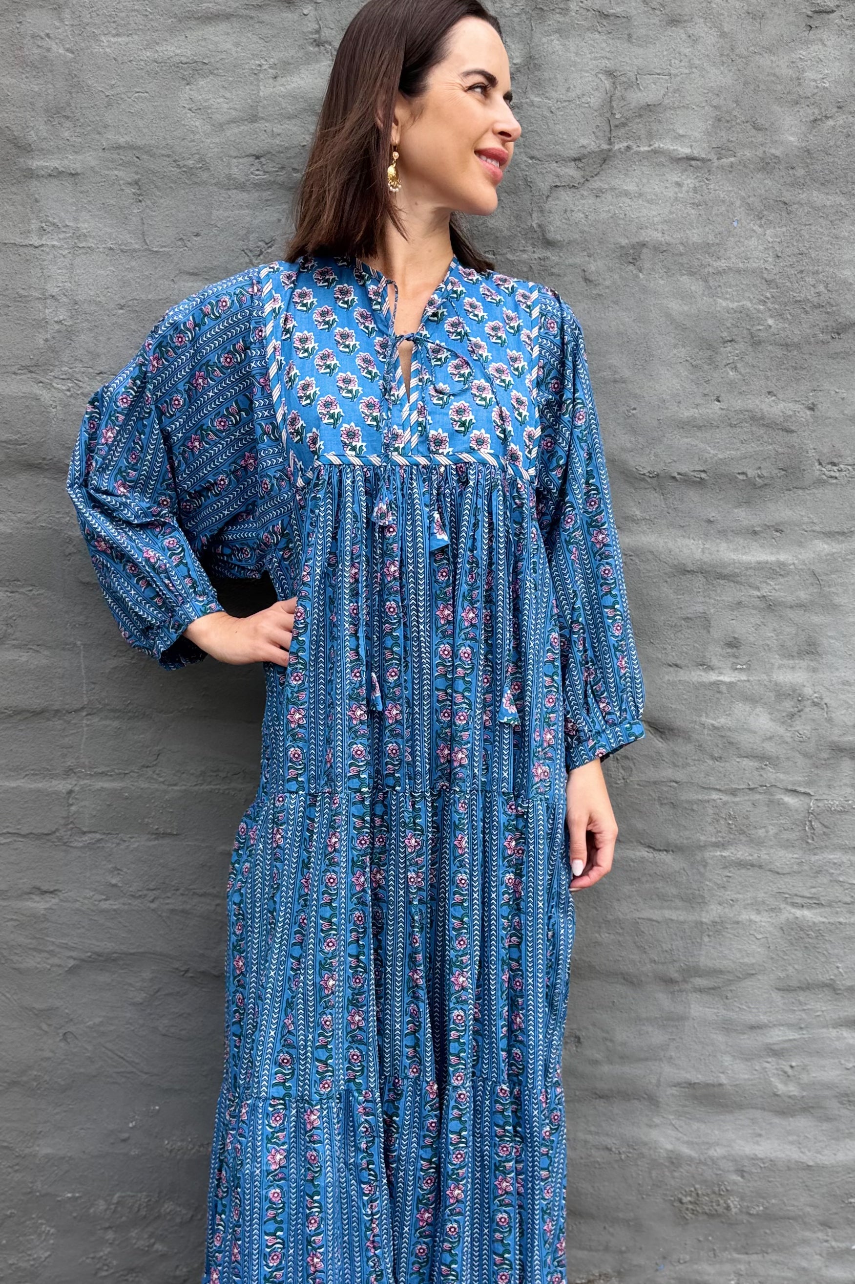 Delilah Dress In Cobalt
